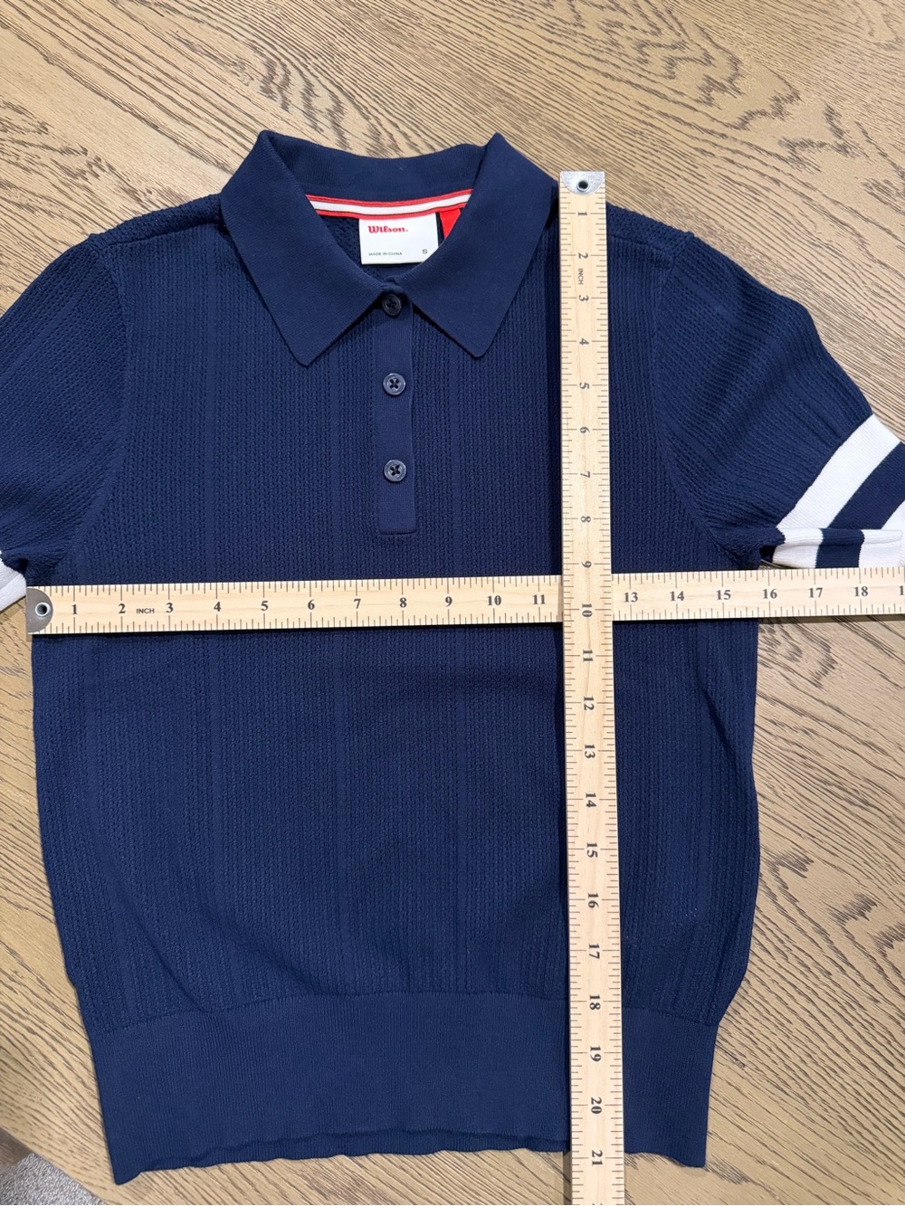Wilson Essex Mesh Stitch Polo Sweater size S - Picture 8 of 8